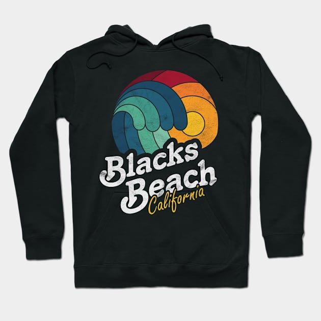 Blacks Beach California Surfing Surf Sunset Wave Hoodie by MrTeee